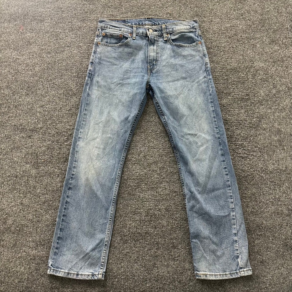 Levi's 512 Jeans Mens Size 31x30 Light Wash Slim Taper Stretch Blue Denim 26553